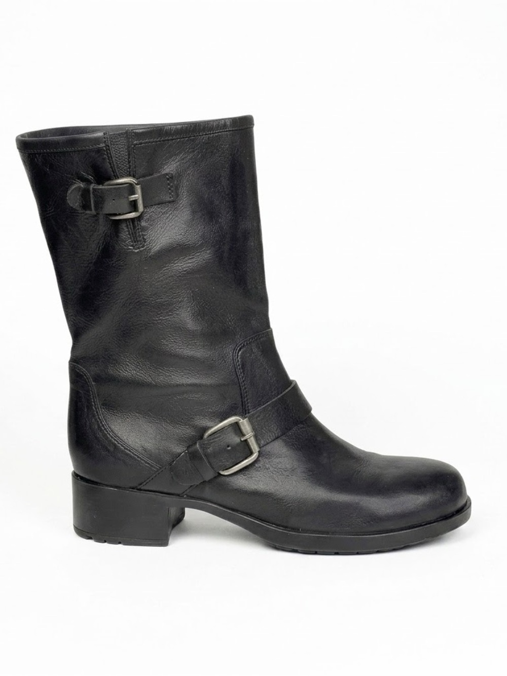 AGL Attilio Giusti Leombruni Leather Moto Midi Boot